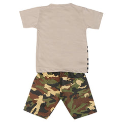 Boys 2 Pcs Suit Half Sleeves - Light Grey, Kids, Boys Sets And Suits, Chase Value, Chase Value