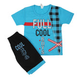 Boys Half Sleeves Short Suit - Blue, Kids, Boys Sets And Suits, Chase Value, Chase Value