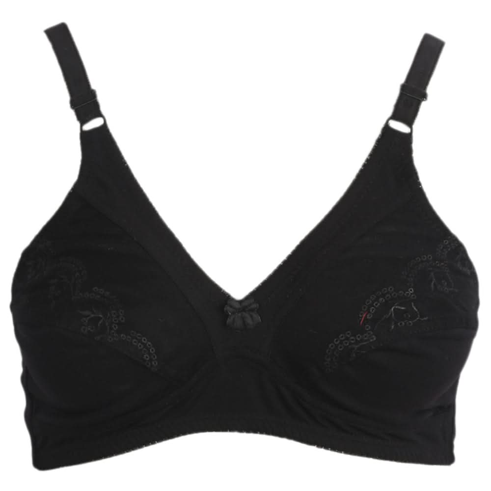 Women's Cotton Bra - Black, Women, Bras, Chase Value, Chase Value