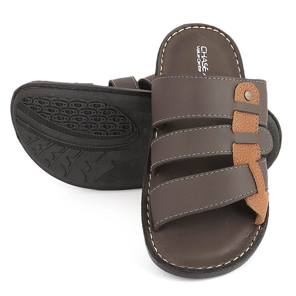 Men's Slippers (1133) - Brown, Men, Slippers, Chase Value, Chase Value