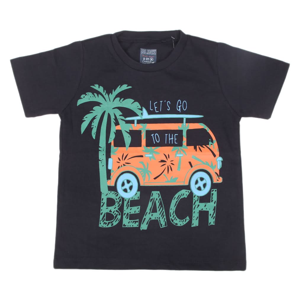 Boys Half Sleeves Jersey T-Shirt - Navy Blue, Kids, Boys T-Shirts, Chase Value, Chase Value