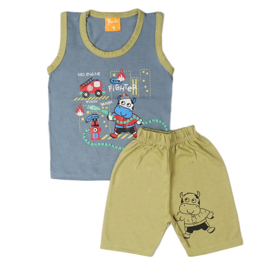 Boys Sando Suit - Light Blue, Boys Sets & Suits, Chase Value, Chase Value