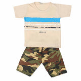 Boys 2 Pcs Suit Half Sleeves - Fawn, Kids, Boys Sets And Suits, Chase Value, Chase Value