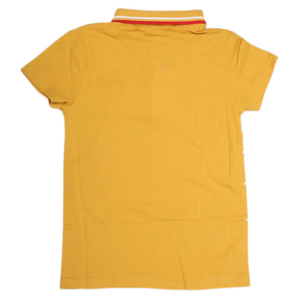 Boys Half Sleeves Polo T-Shirt - Yellow, Kids, Boys T-Shirts, Chase Value, Chase Value