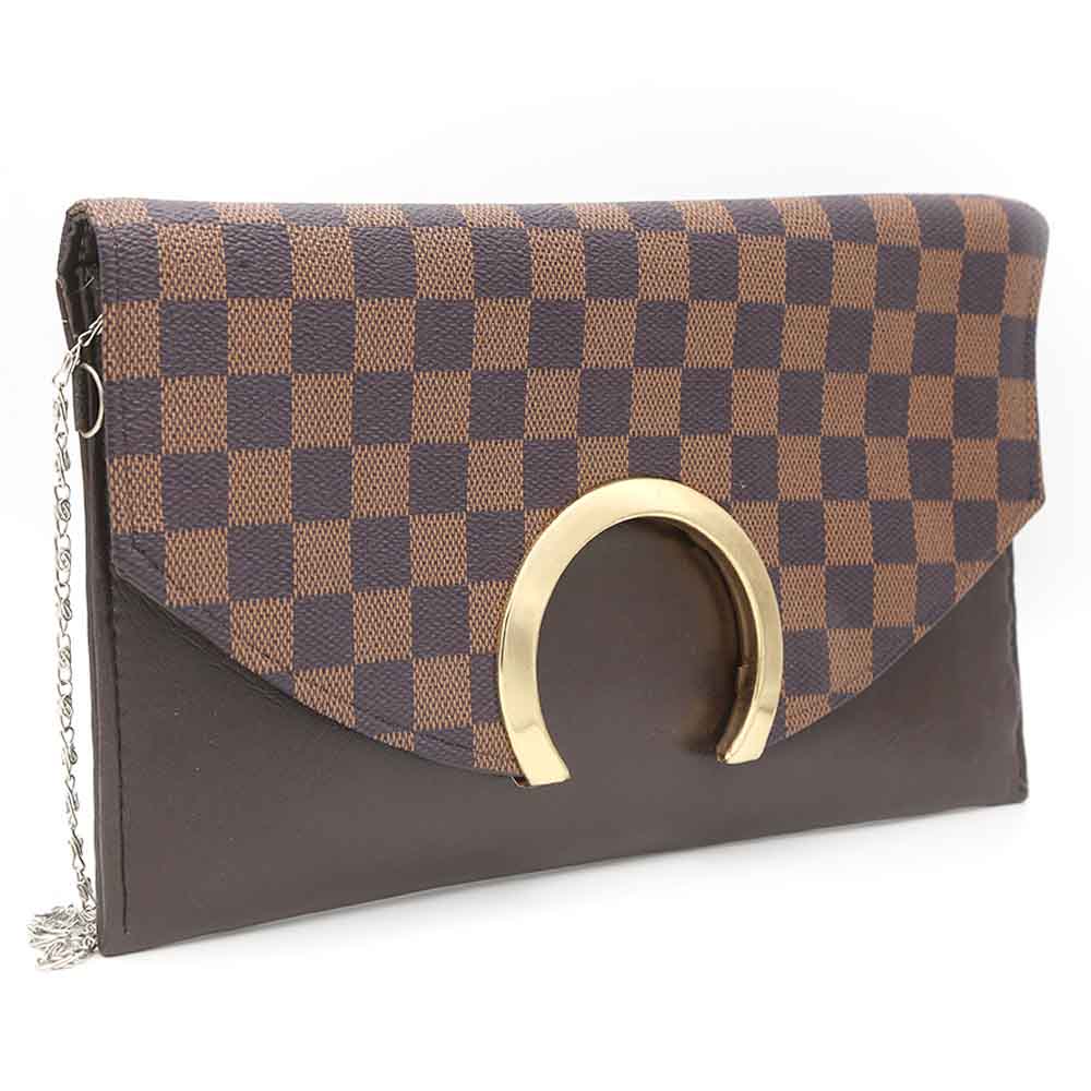 Womens Clutch Kam-244 - Coffee, Women, Clutches, Chase Value, Chase Value