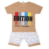 Boys Half Sleeves Short Suit -Beige, Kids, Boys Sets And Suits, Chase Value, Chase Value