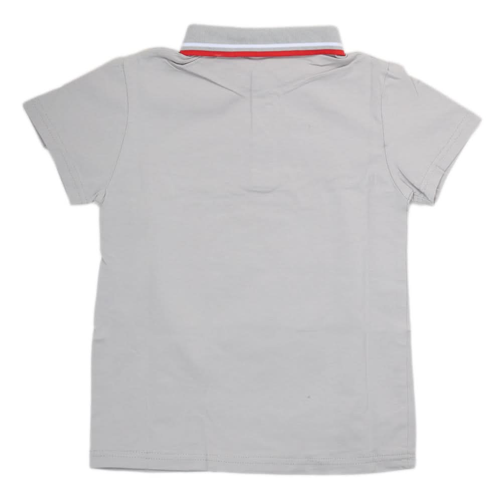 Boys Half Sleeves Polo T-Shirt - Grey, Kids, Boys T-Shirts, Chase Value, Chase Value