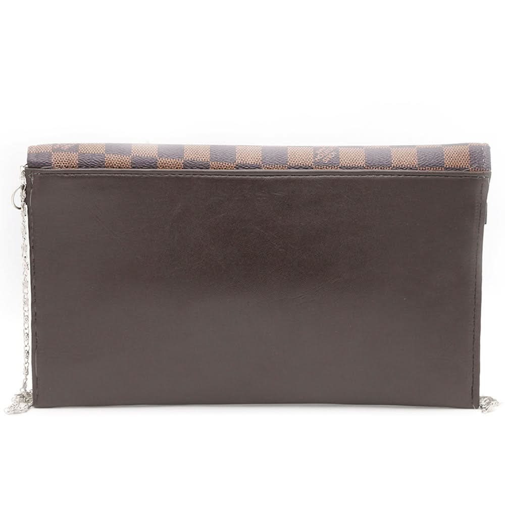 Womens Clutch Kam-244 - Coffee, Women, Clutches, Chase Value, Chase Value