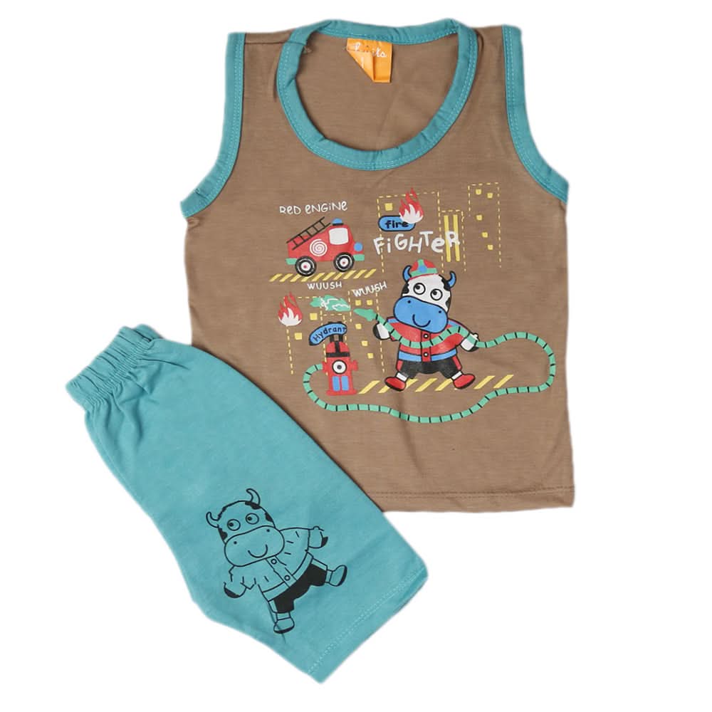 Boys Sando Suit - Light Brown, Boys Sets & Suits, Chase Value, Chase Value