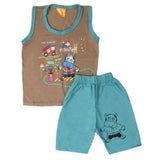 Boys Sando Suit - Light Brown, Boys Sets & Suits, Chase Value, Chase Value