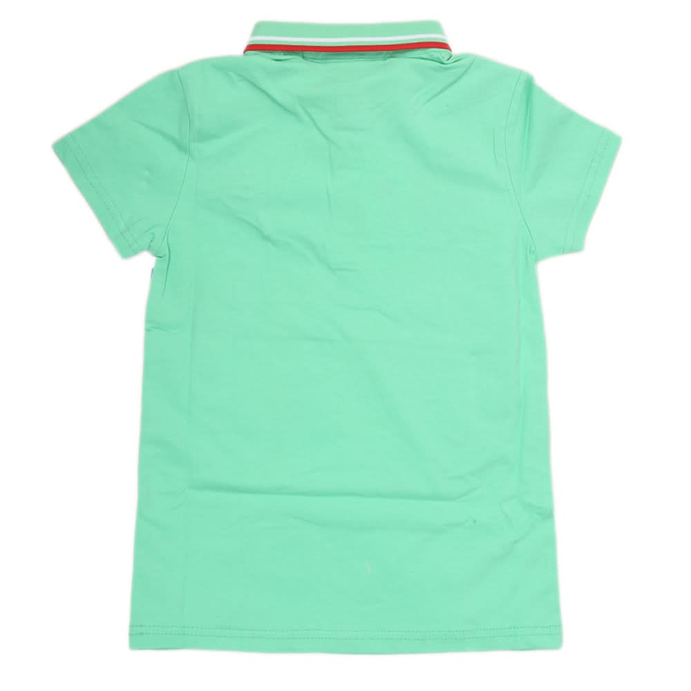 Boys Half Sleeves Polo T-Shirt - Sea Green, Kids, Boys T-Shirts, Chase Value, Chase Value