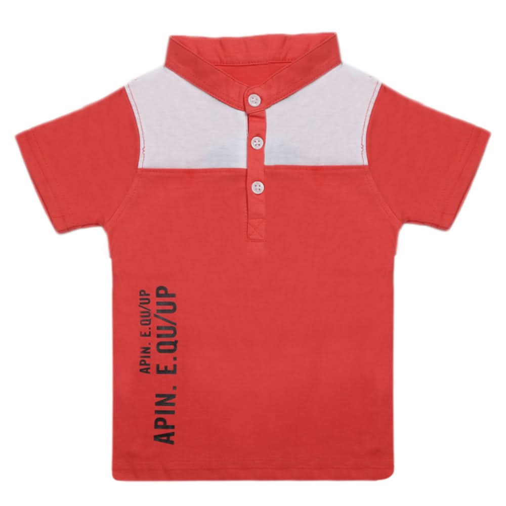 Boys Half Sleeves Fashion T-Shirt -Dark Pink, Kids, Boys T-Shirts, Chase Value, Chase Value