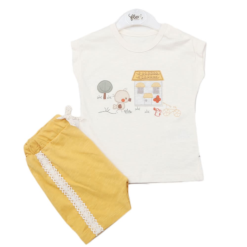 Newborn Girls Suit - Mustard, Kids, Newborn Girls Sets And Suits, Chase Value, Chase Value
