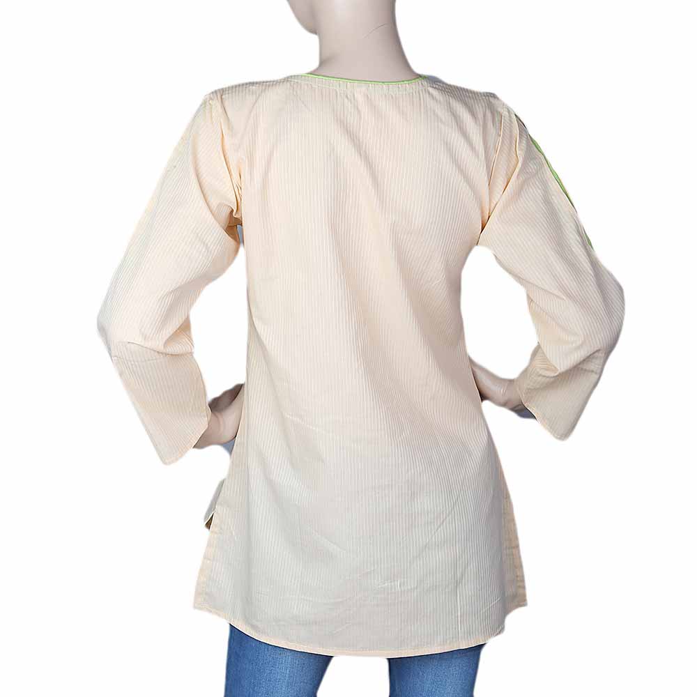 Women's Embroidered Western Top Front Dori Pipen - Peach, Women, T-Shirts And Tops, Chase Value, Chase Value