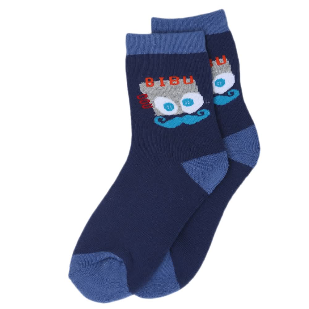 Kids Winter Socks - RS481 - Navy Blue - A, Kids, Boys Socks, Kids, Girls Socks, Chase Value, Chase Value