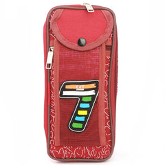 Pencil Pouch (IC-6) - Maroon, Kids, Pencil Boxes And Stationery Sets, Chase Value, Chase Value