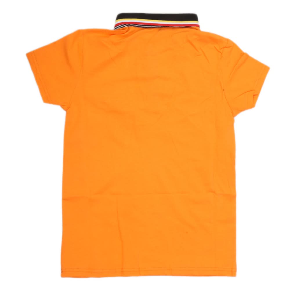 Boys Half Sleeves Polo T-Shirt - Orange, Kids, Boys T-Shirts, Chase Value, Chase Value