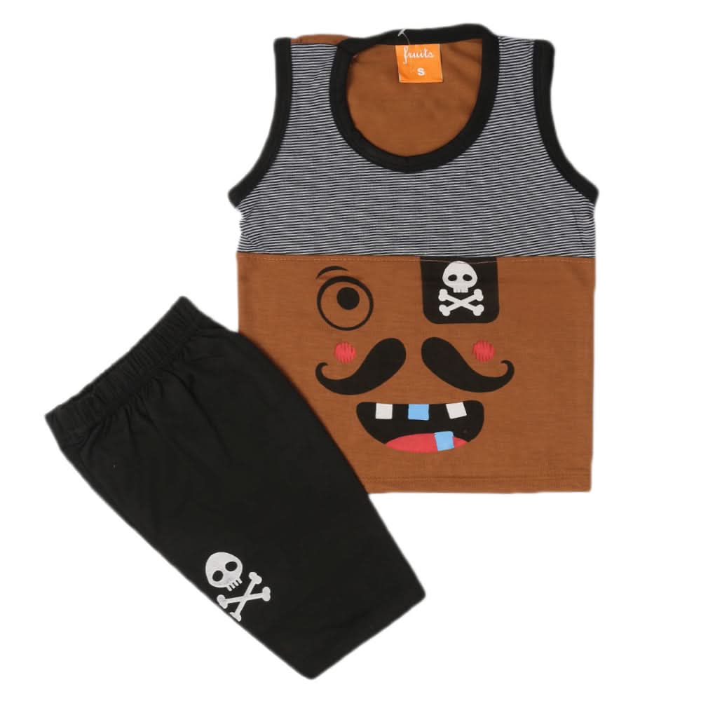 Boys Sando Suit - Brown, Kids, Boys Sets And Suits, Chase Value, Chase Value