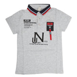 Boys Half Sleeves Polo T-Shirt - Grey, Kids, Boys T-Shirts, Chase Value, Chase Value