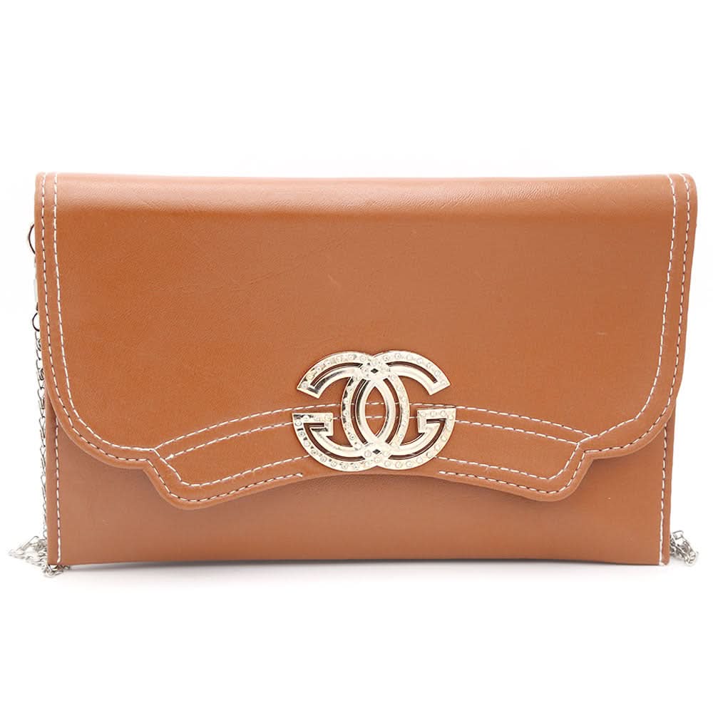 Ladies Clutch K-2088 - Brown, Women, Clutches, Chase Value, Chase Value