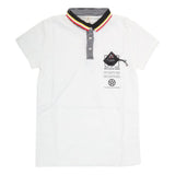 Boys Half Sleeves Polo T-Shirt - White, Kids, Boys T-Shirts, Chase Value, Chase Value