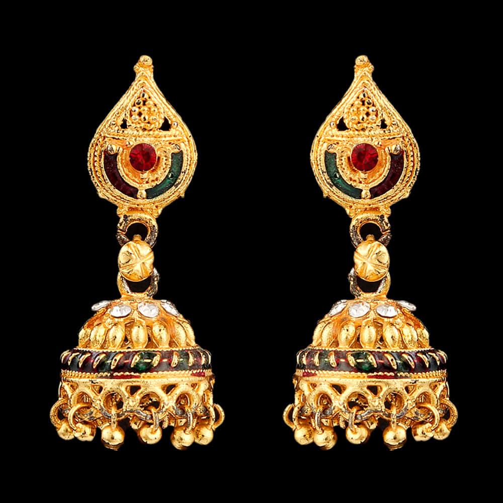 Women's Ear Jhumki - Golden, Women, Earrings & Tops, Chase Value, Chase Value