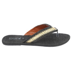 Girls Fancy Slippers (KL-004) - Black, Kids, Girls Slippers, Chase Value, Chase Value