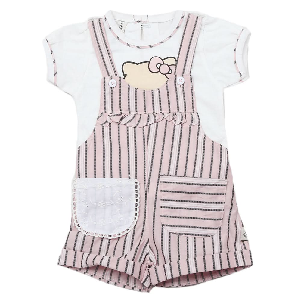 Newborns Half Sleeves Girls Romper - Tea Pink, Kids, Newborn Girls Rompers, Chase Value, Chase Value