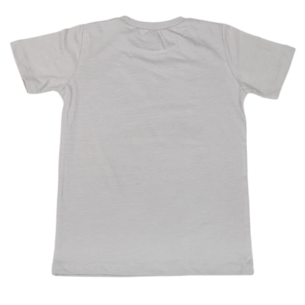 Boys Half Sleeves Jersey T-Shirt 4146 - Light Grey, Kids, Boys T-Shirts, Chase Value, Chase Value