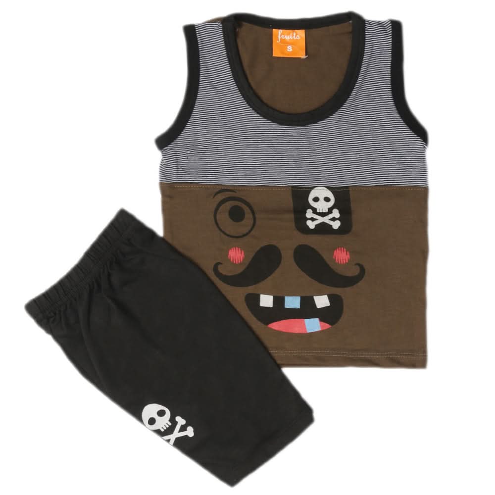 Boys Sando Suit - Dark Green, Kids, Boys Sets And Suits, Chase Value, Chase Value
