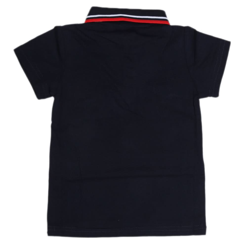 Boys Half Sleeves Polo T-Shirt - Navy Blue, Kids, Boys T-Shirts, Chase Value, Chase Value