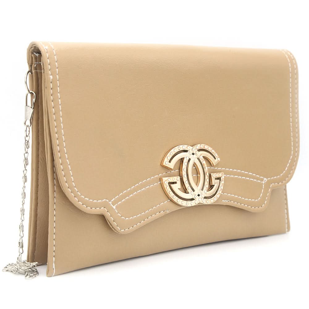 Ladies Clutch K-2088 - Beige, Women, Clutches, Chase Value, Chase Value