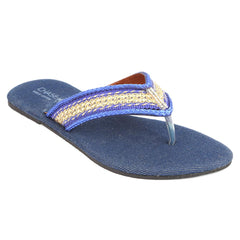 Girls Fancy Slippers (KL-004) - Blue, Kids, Girls Slippers, Chase Value, Chase Value