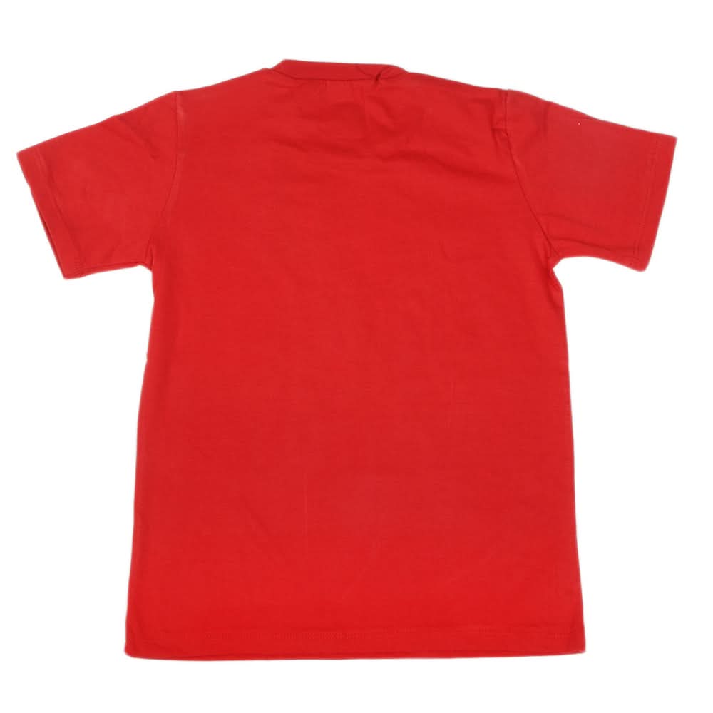 Boys Half Sleeves T-Shirt 3980 - Red, Kids, Boys T-Shirts, Chase Value, Chase Value