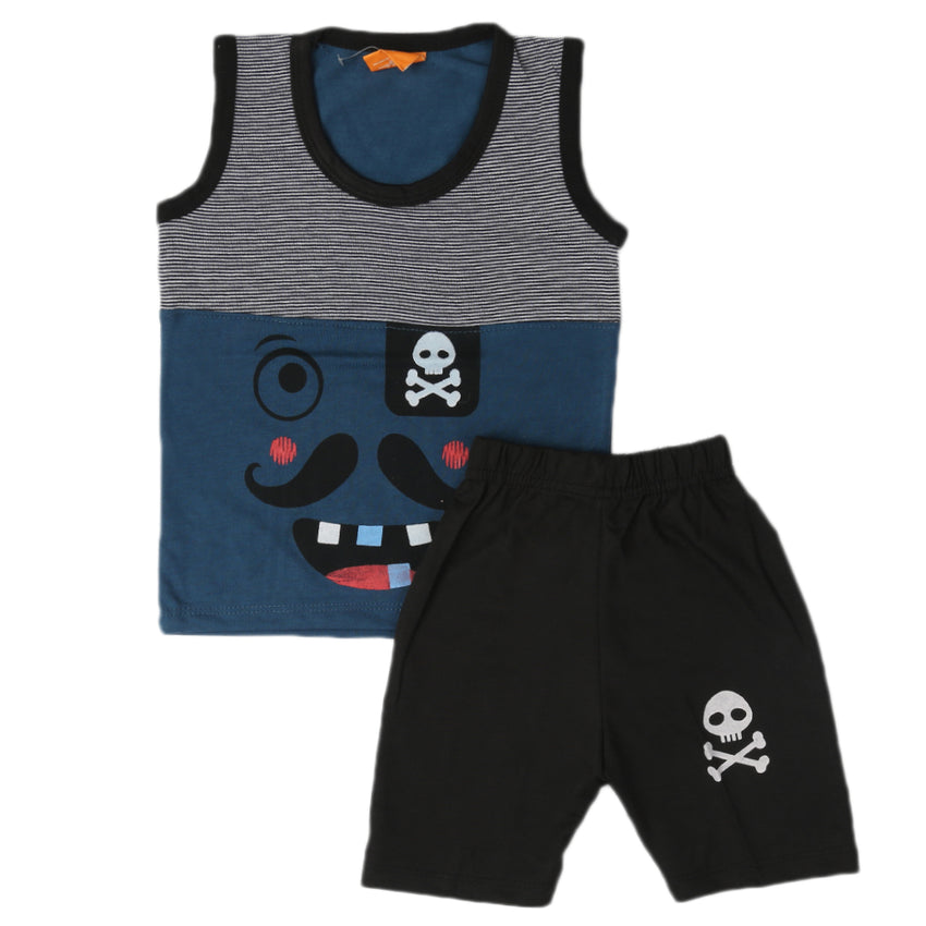 Boys Sando Suit - Steel Blue, Kids, Boys Sets And Suits, Chase Value, Chase Value