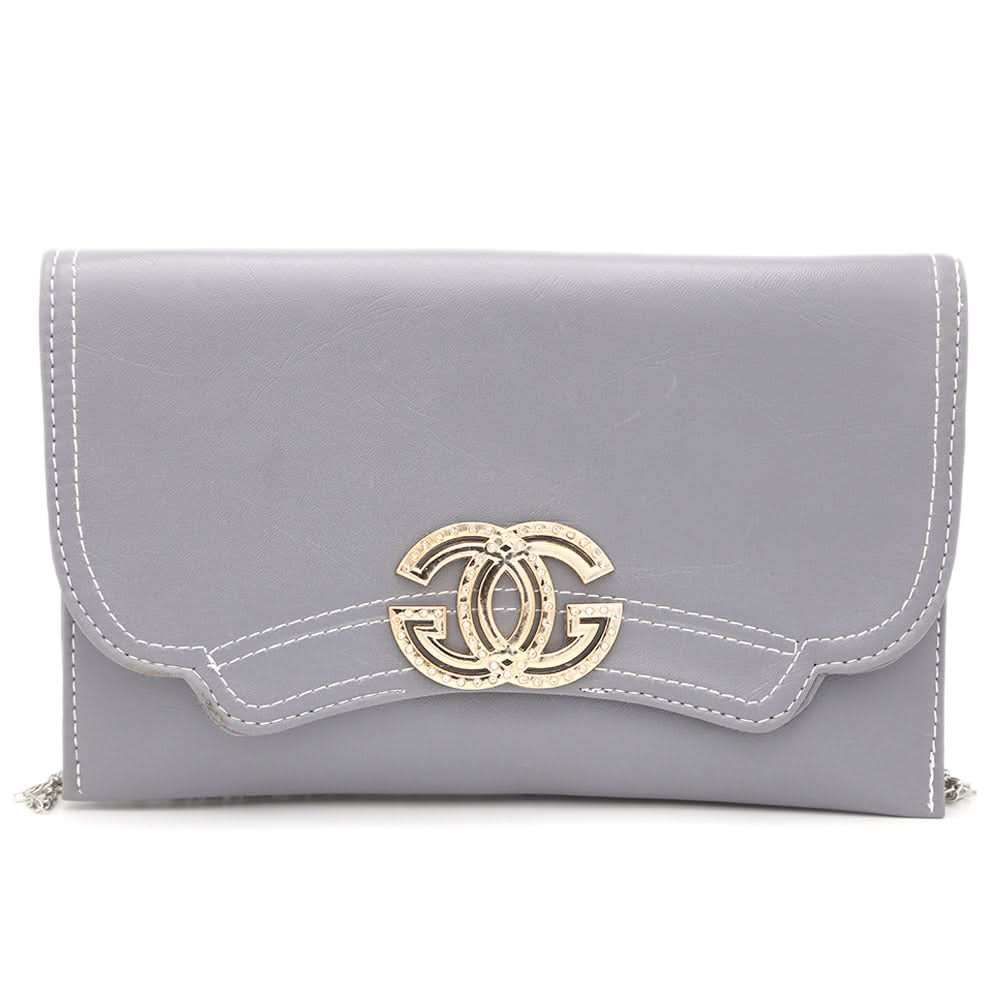 Ladies Clutch K-2088 - Grey, Women, Clutches, Chase Value, Chase Value