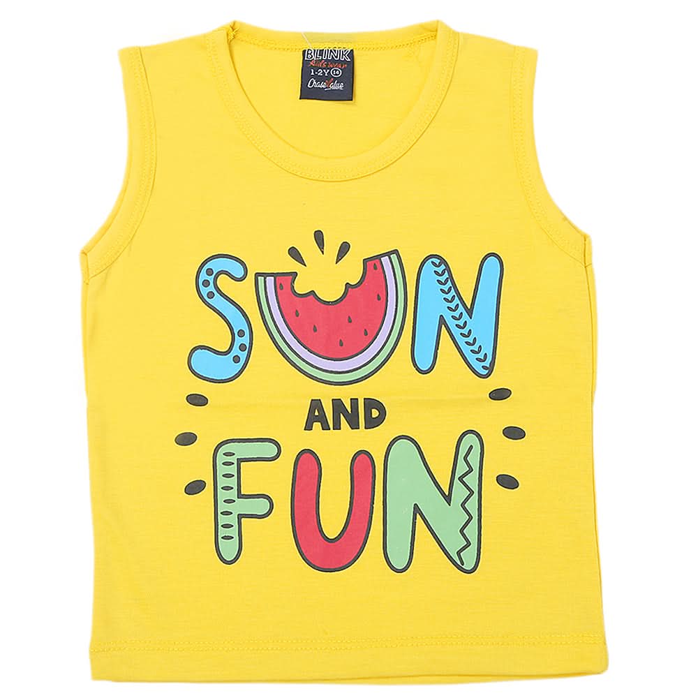 Girl's Sando T-Shirts - Yellow, Kids, Girls T-Shirts, Chase Value, Chase Value