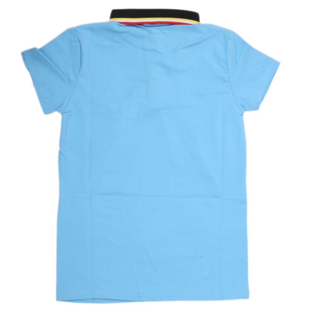 Boys Half Sleeves Polo T-Shirt - Blue, Kids, Boys T-Shirts, Chase Value, Chase Value