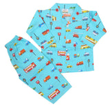 Boys Full Sleeves Night Suit - Sea Green, Kids, Boys Sets And Suits, Chase Value, Chase Value