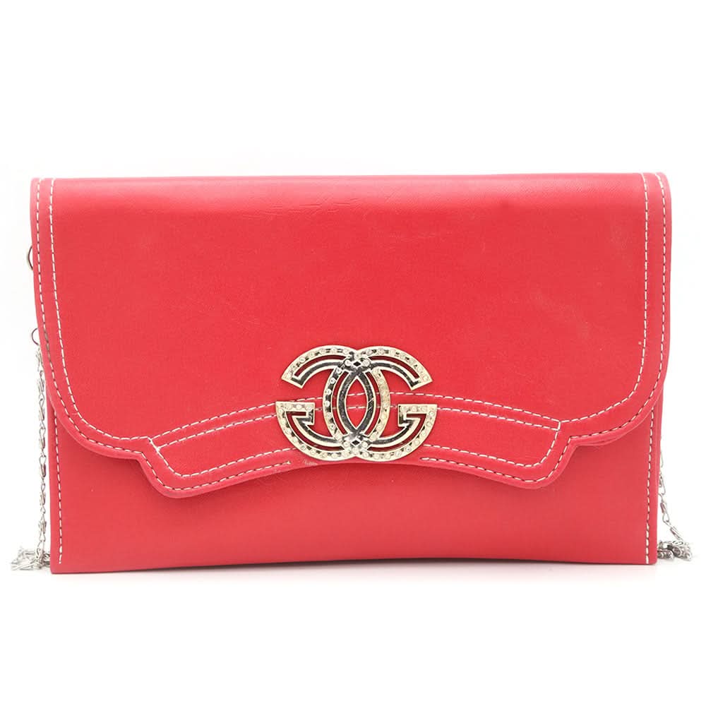 Ladies Clutch K-2088 - Red, Women, Clutches, Chase Value, Chase Value