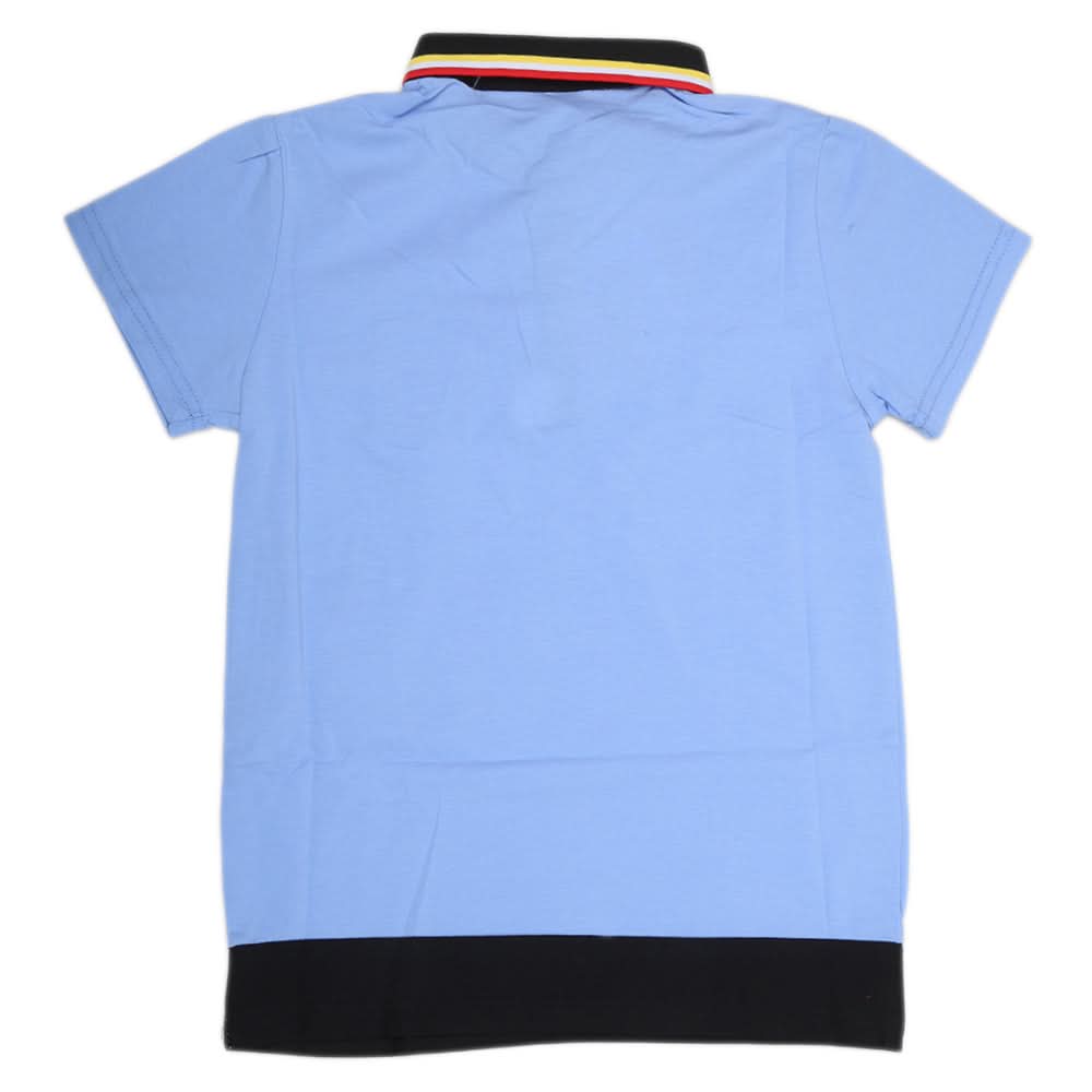 Boys Half Sleeves Polo T-Shirt - Blue, Kids, Boys T-Shirts, Chase Value, Chase Value