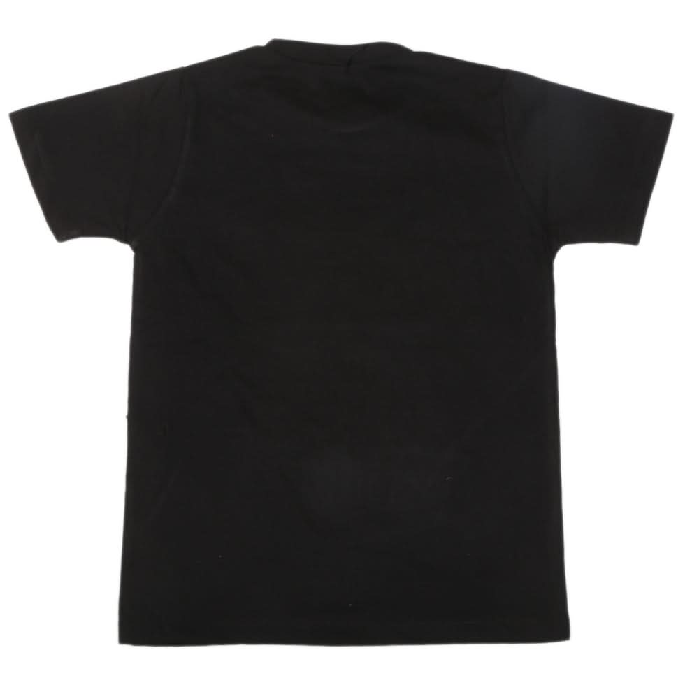 Boys Half Sleeves T-Shirt 3982 - Black, Kids, Boys T-Shirts, Chase Value, Chase Value