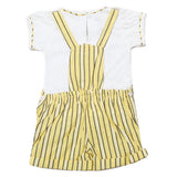 Newborns Half Sleeves Girls Romper - Yellow, Kids, Newborn Girls Rompers, Chase Value, Chase Value