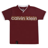 Boys Half Sleeves Fashion T-Shirt -Maroon, Kids, Boys T-Shirts, Chase Value, Chase Value