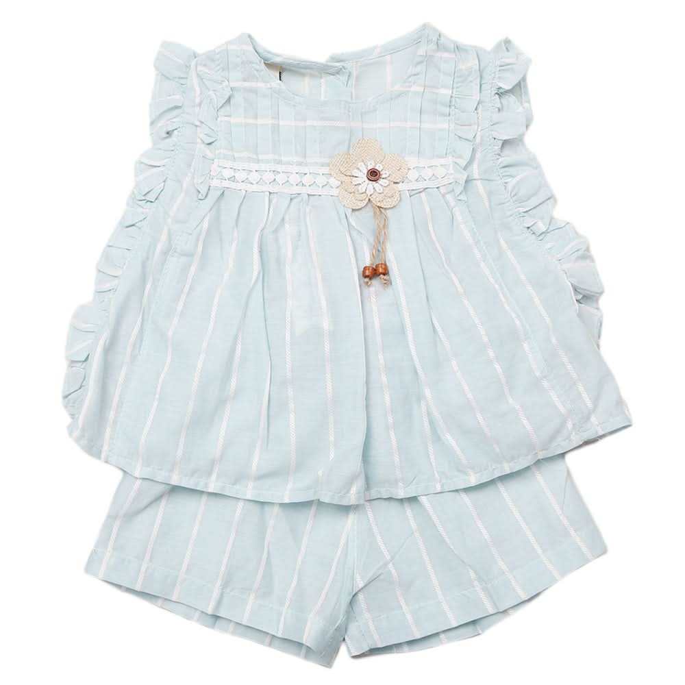 Newborns Half Sleeves Girls Suit - Green, Kids, Newborn Girls Sets And Suits, Chase Value, Chase Value