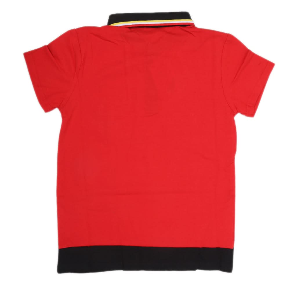 Boys Half Sleeves Polo T-Shirt - Red, Kids, Boys T-Shirts, Chase Value, Chase Value