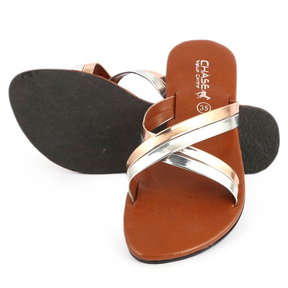 Girls Fancy Slippers (KL-0011) - Silver, Kids, Girls Slippers, Chase Value, Chase Value
