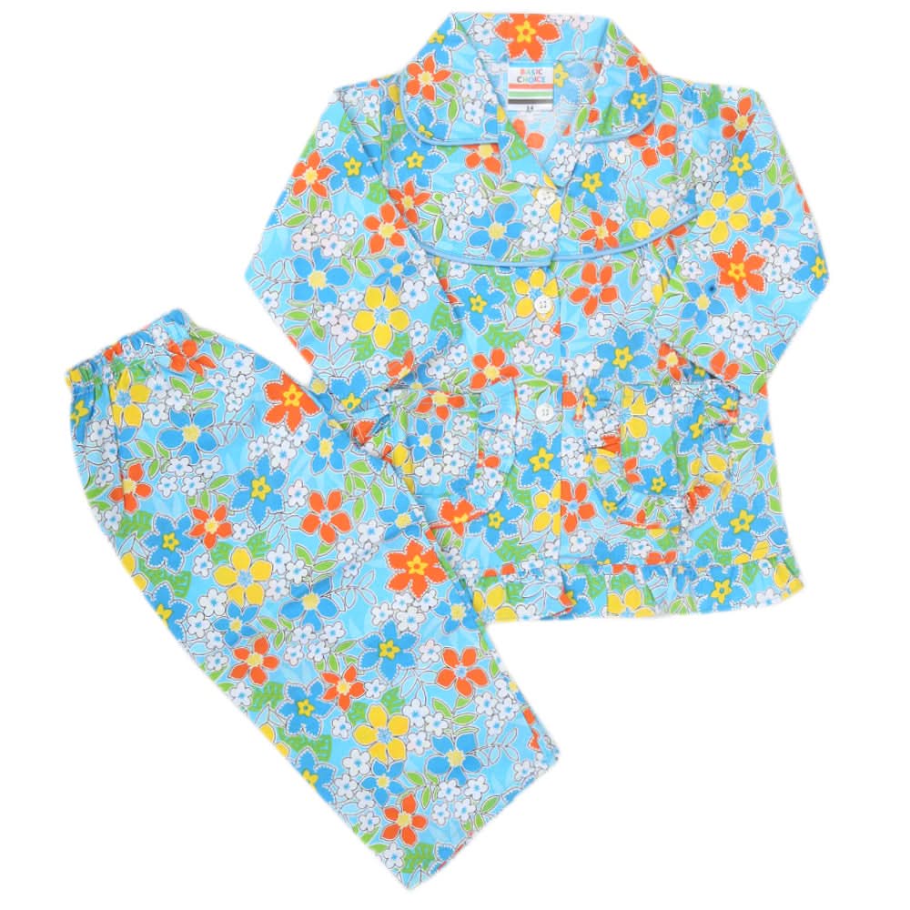 Boys Full Sleeves Night Suit - Blue, Kids, Boys Sets And Suits, Chase Value, Chase Value