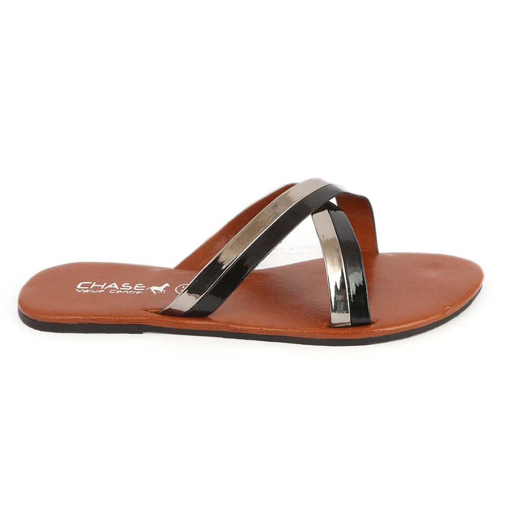 Girls Fancy Slippers (KL-0011) - Black, Kids, Girls Slippers, Chase Value, Chase Value
