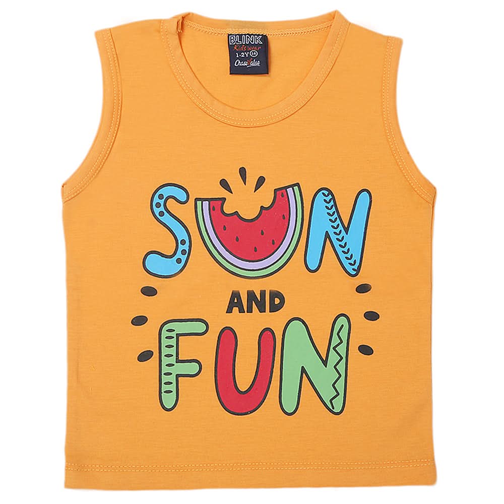 Girl's Sando T-Shirts - Peach, Kids, Girls T-Shirts, Chase Value, Chase Value